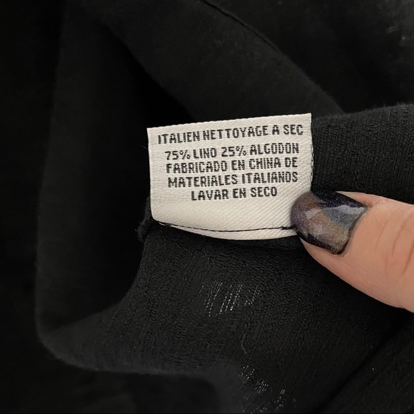 Linen blend button down cardigan - Picture 4 of 7